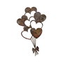Wallity Rusty Heart 1 - Escultura de pared de metal envejecido